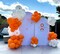 Orange and White Balloon Arch Kit (Orange and White) 18 x 18 x 18 inches